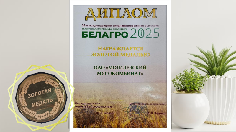 Золотая медаль!